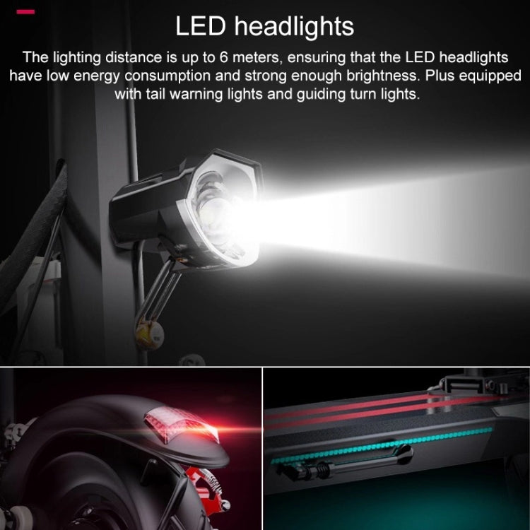 High Configuration Version Foldable Mini Electric Scooter Triple Shock Absorption Adult Scooter with Turn Signal Light & Color Screen Digital Dashboard & 48V Motor, Endurance:70-80km