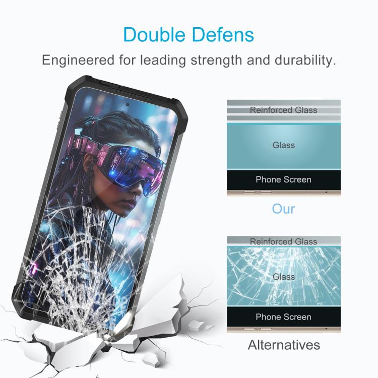 For Unihertz 8849 Tank 4 Pro / 8849 Tank 4 50pcs 0.26mm 9H 2.5D Tempered Glass Film