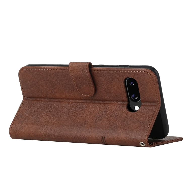 For Google Pixel 9a Stitching Calf Texture Buckle Leather Phone Case