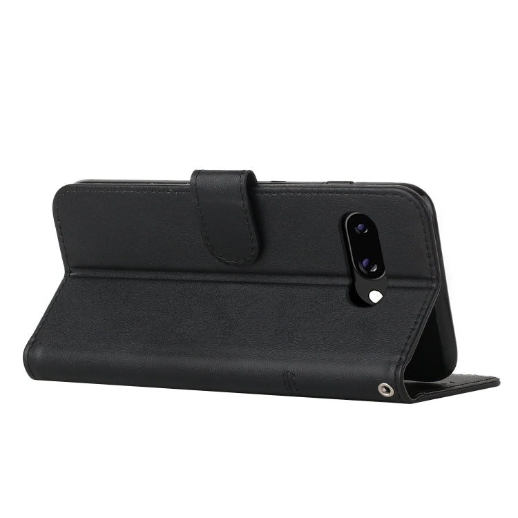 For Google Pixel 9a Stitching Calf Texture Buckle Leather Phone Case