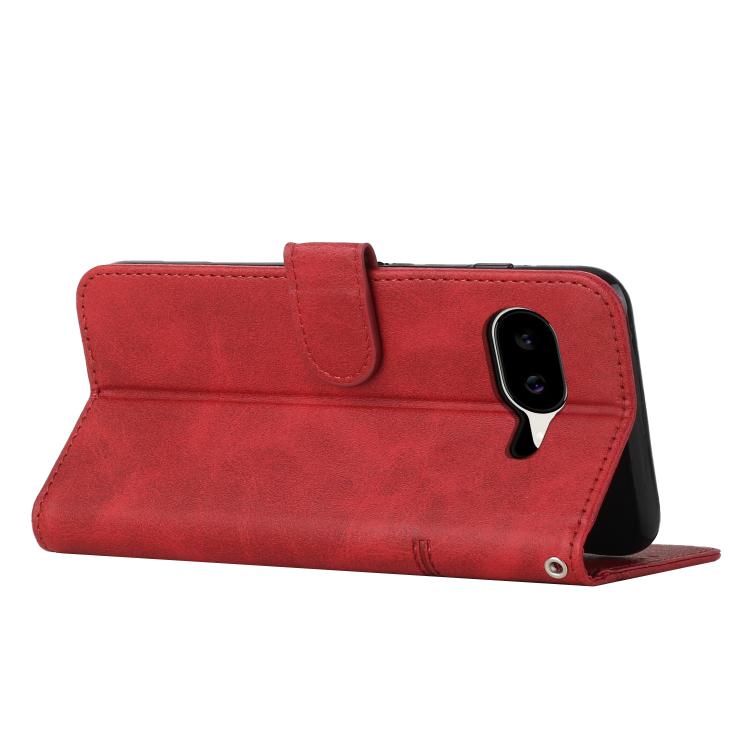 For Google Pixel 10a Stitching Calf Texture Buckle Leather Phone Case