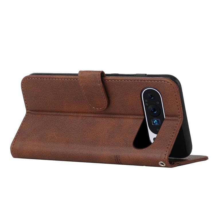 For Google Pixel 11 / 11 Pro Stitching Calf Texture Buckle Leather Phone Case