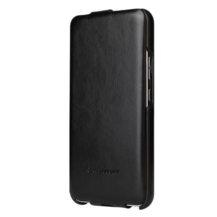 For Samsung Galaxy S25 5G Fierre Shann 64 Texture Vertical Flip PU Leather Phone Case