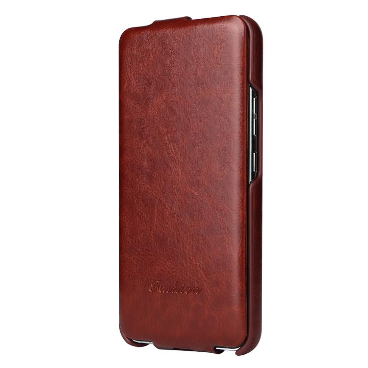 For Samsung Galaxy S25 5G Fierre Shann 64 Texture Vertical Flip PU Leather Phone Case