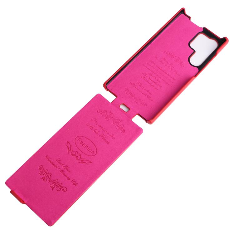 For Samsung Galaxy S25 Ultra 5G Fierre Shann 64 Texture Vertical Flip PU Leather Phone Case