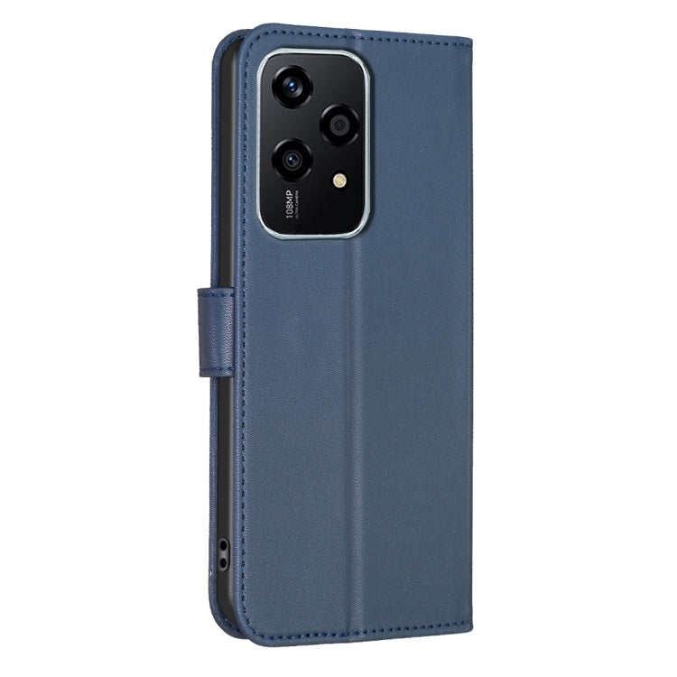 For Honor 200 Lite Global Four-leaf Embossed Leather Phone Case