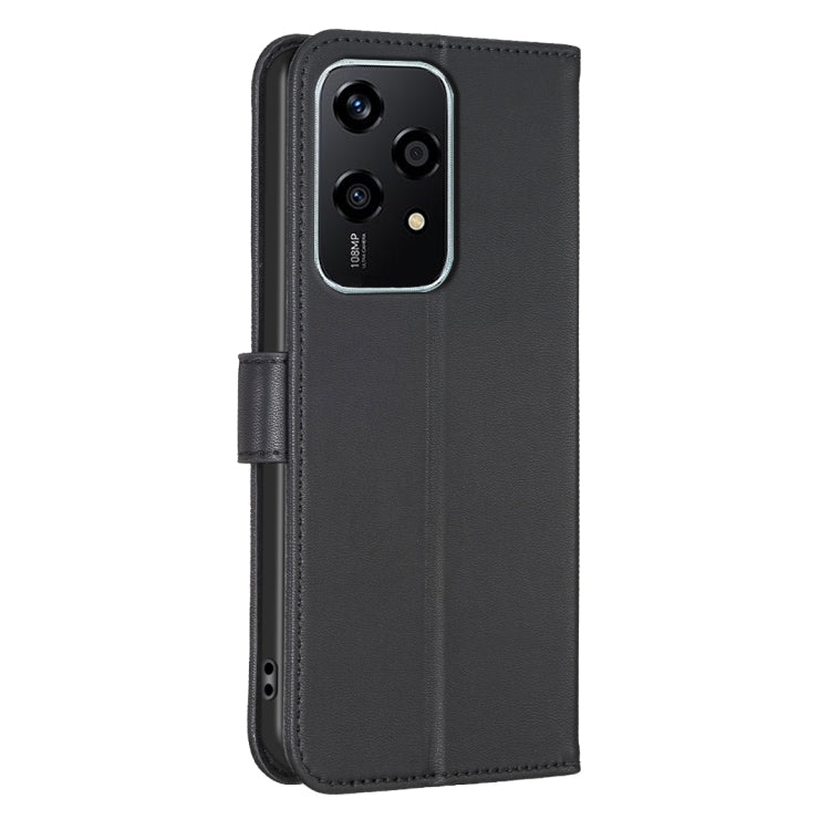 For Honor 200 Lite Global Four-leaf Embossed Leather Phone Case