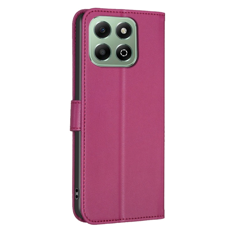For Honor X6b Four-leaf Embossed Leather Phone Case
