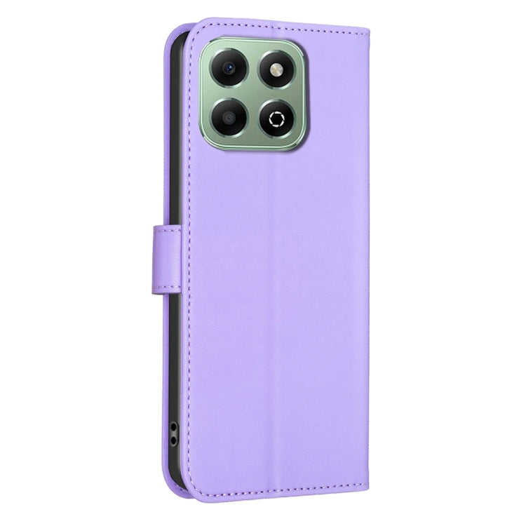 For Honor X6b Four-leaf Embossed Leather Phone Case