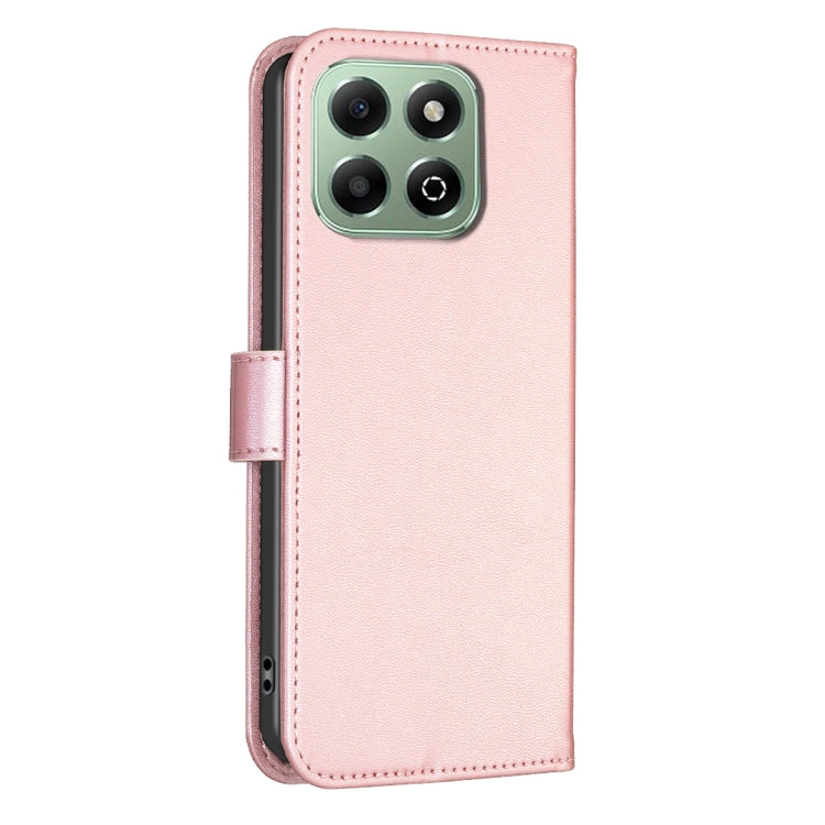 For Honor X6b Four-leaf Embossed Leather Phone Case
