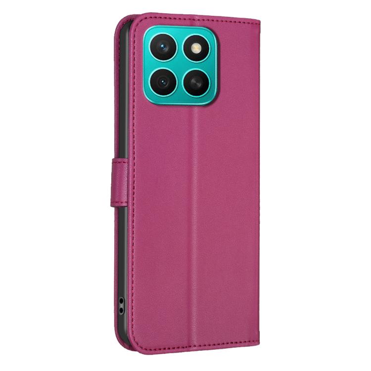 For Honor X8c 4G Four-leaf Embossed Leather Phone Case