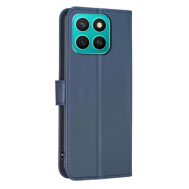 For Honor X8c 4G Four-leaf Embossed Leather Phone Case