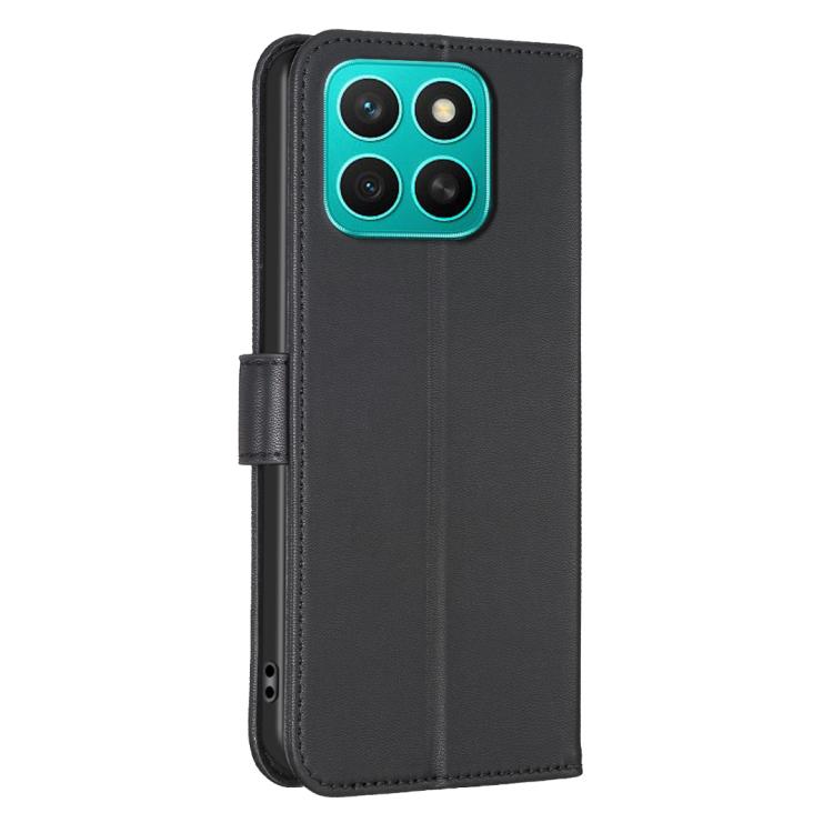 For Honor X8c 4G Four-leaf Embossed Leather Phone Case