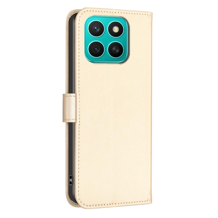 For Honor X8c 4G Four-leaf Embossed Leather Phone Case