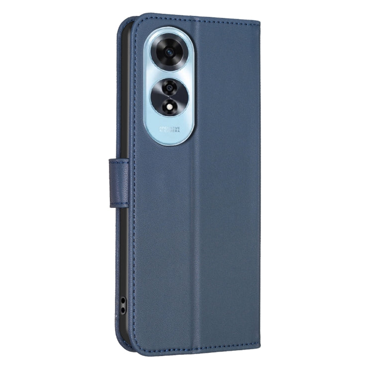 For OPPO A60 Four-leaf Embossed Leather Phone Case