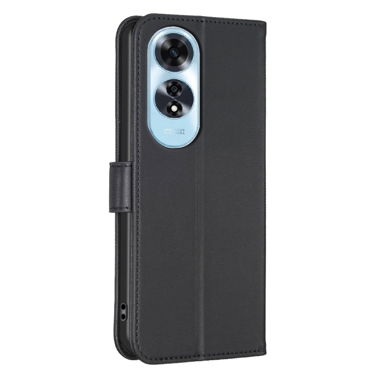 For OPPO A60 Four-leaf Embossed Leather Phone Case