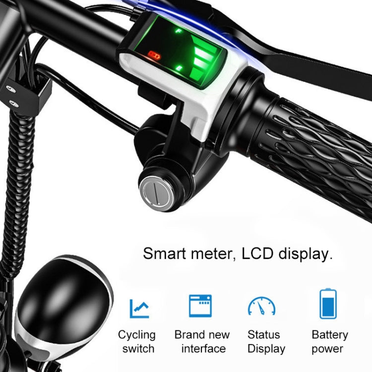 IPX5 Waterproof Foldable Electric Bicycle Adult Small Electric Bicycle with Three Riding Modes & 5AH Lithium Battery(Red)