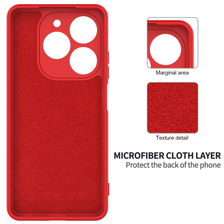 For Infinix Smart 8 HD / Smart 8 Pro Solid Color Liquid Silicone Dropproof Full Coverage Phone Case