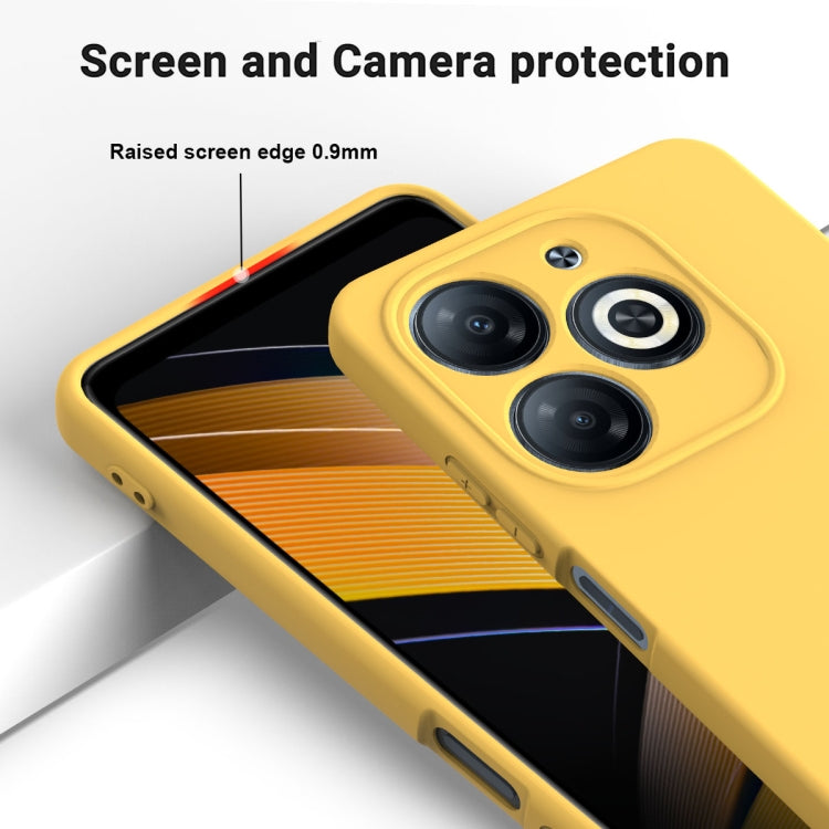 For Infinix Smart 8 HD / Smart 8 Pro Solid Color Liquid Silicone Dropproof Full Coverage Phone Case