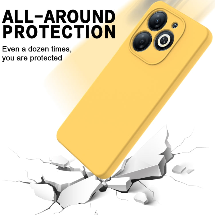 For Infinix Smart 8 HD / Smart 8 Pro Solid Color Liquid Silicone Dropproof Full Coverage Phone Case