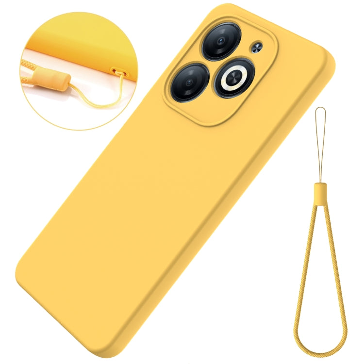 For Infinix Smart 8 HD / Smart 8 Pro Solid Color Liquid Silicone Dropproof Full Coverage Phone Case