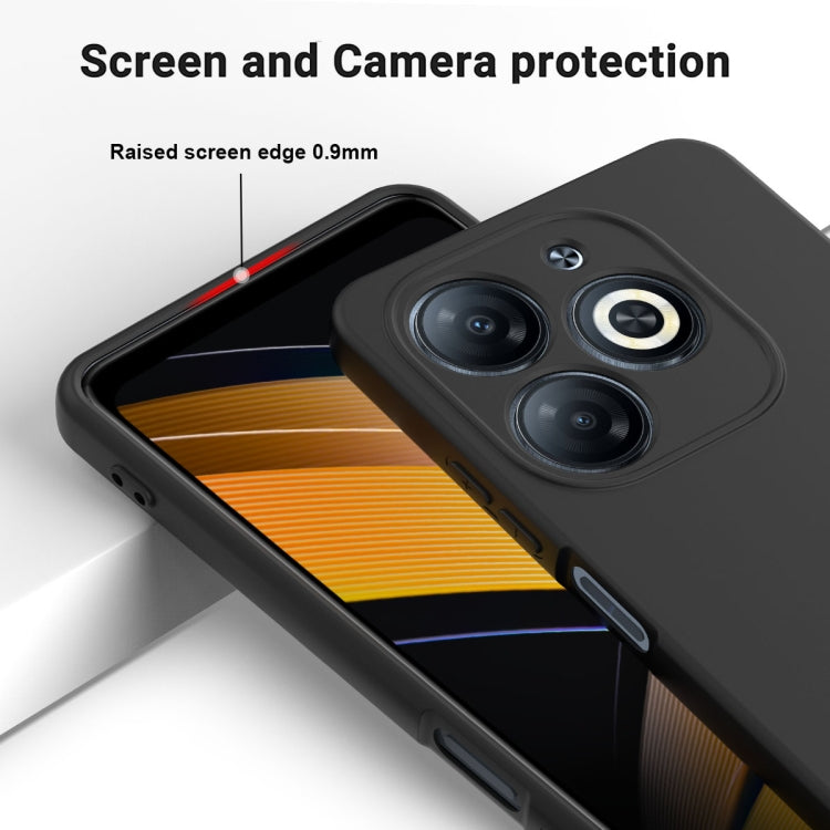 For Infinix Smart 8 HD / Smart 8 Pro Solid Color Liquid Silicone Dropproof Full Coverage Phone Case