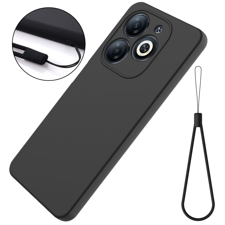 For Infinix Smart 8 HD / Smart 8 Pro Solid Color Liquid Silicone Dropproof Full Coverage Phone Case
