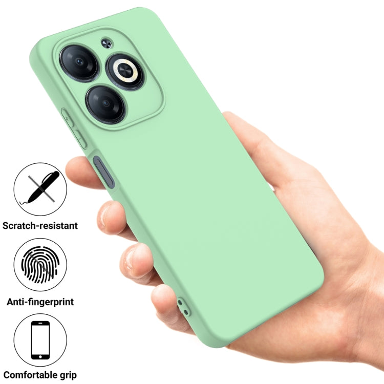 For Infinix Smart 8 HD / Smart 8 Pro Solid Color Liquid Silicone Dropproof Full Coverage Phone Case