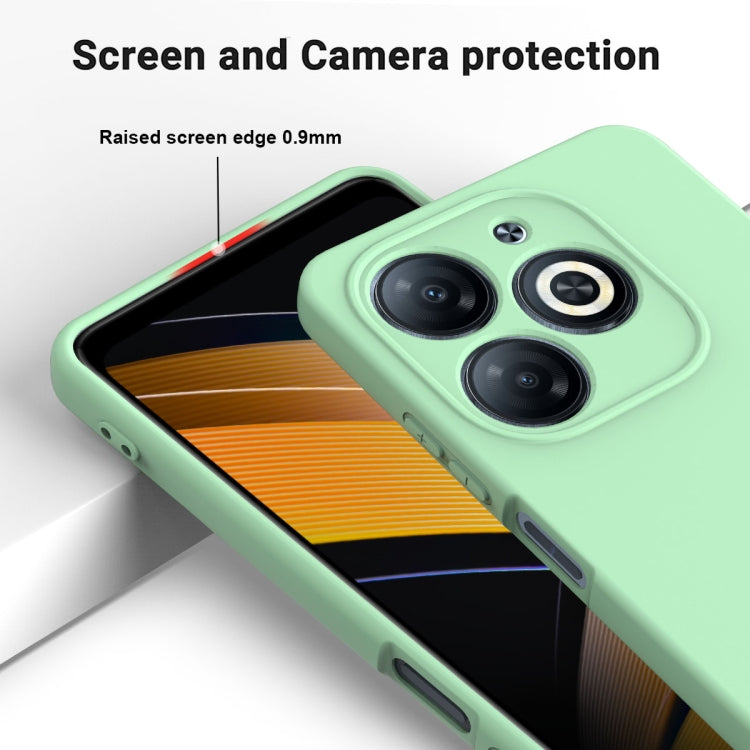 For Infinix Smart 8 HD / Smart 8 Pro Solid Color Liquid Silicone Dropproof Full Coverage Phone Case