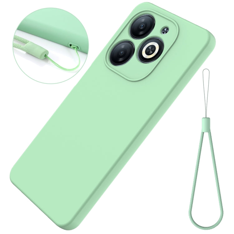 For Infinix Smart 8 HD / Smart 8 Pro Solid Color Liquid Silicone Dropproof Full Coverage Phone Case