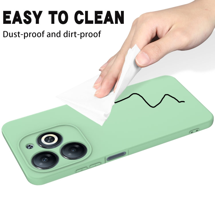 For Infinix Smart 8 HD / Smart 8 Pro Solid Color Liquid Silicone Dropproof Full Coverage Phone Case