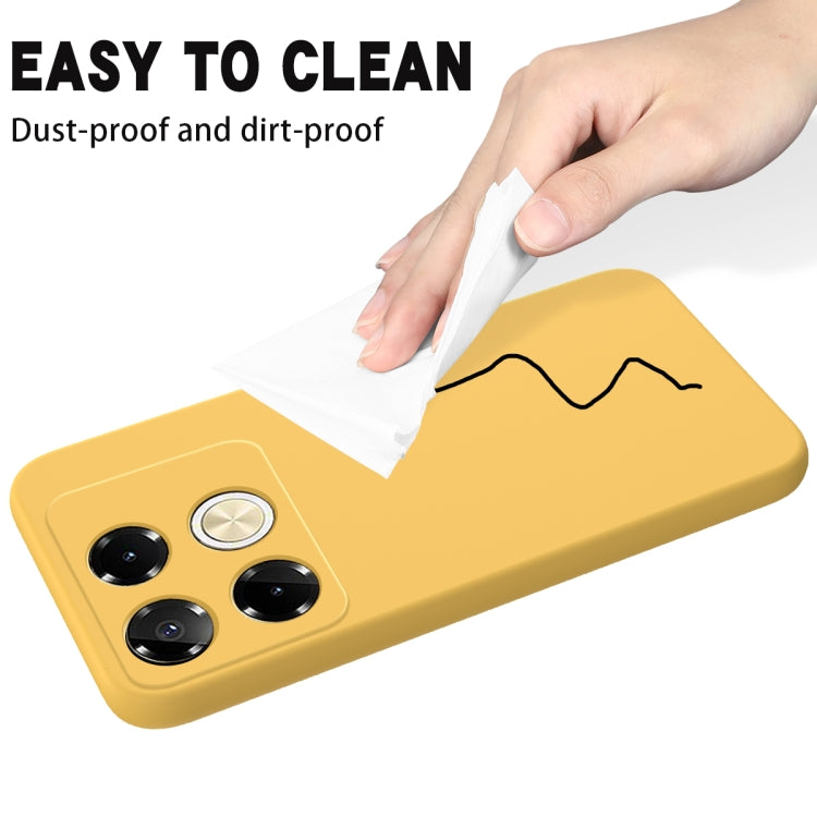 For Infinix Note 40 5G Solid Color Liquid Silicone Dropproof Full Coverage Phone Case
