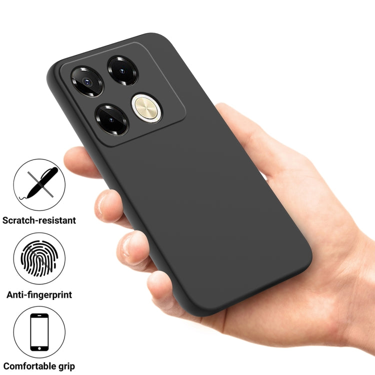 For Infinix Note 40 5G Solid Color Liquid Silicone Dropproof Full Coverage Phone Case