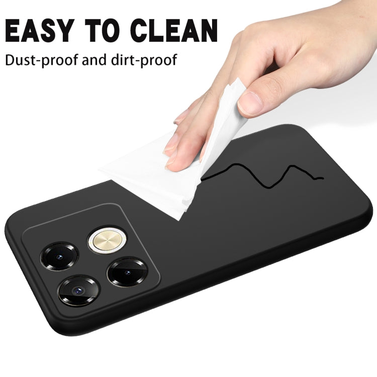 For Infinix Note 40 5G Solid Color Liquid Silicone Dropproof Full Coverage Phone Case