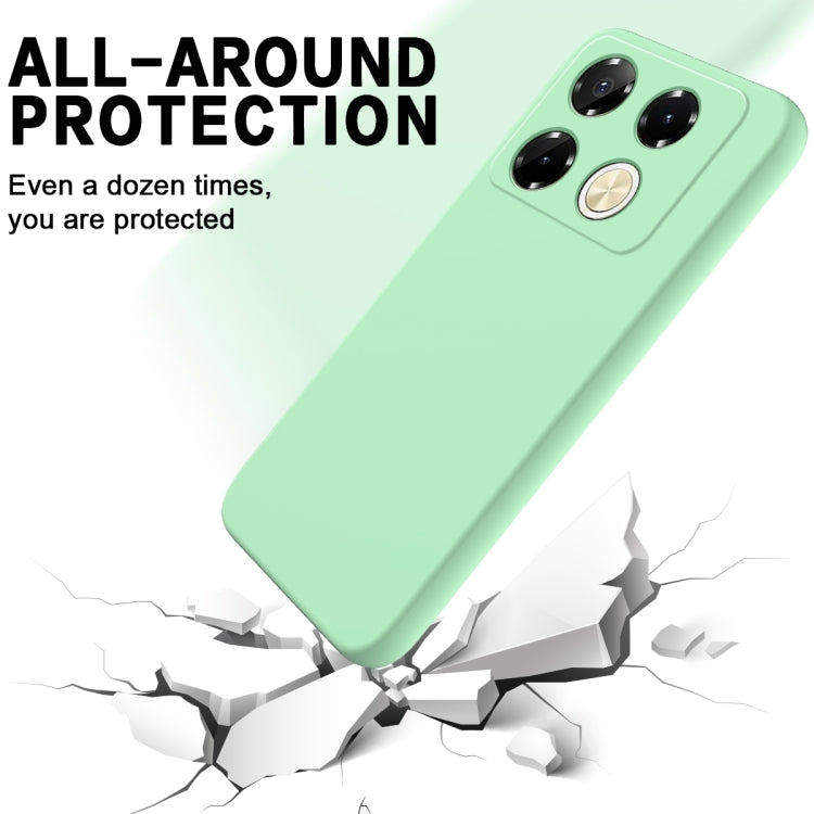 For Infinix Note 40 5G Solid Color Liquid Silicone Dropproof Full Coverage Phone Case