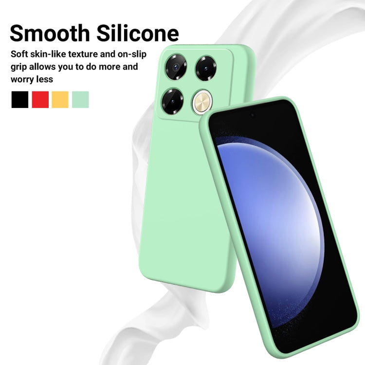 For Infinix Note 40 5G Solid Color Liquid Silicone Dropproof Full Coverage Phone Case