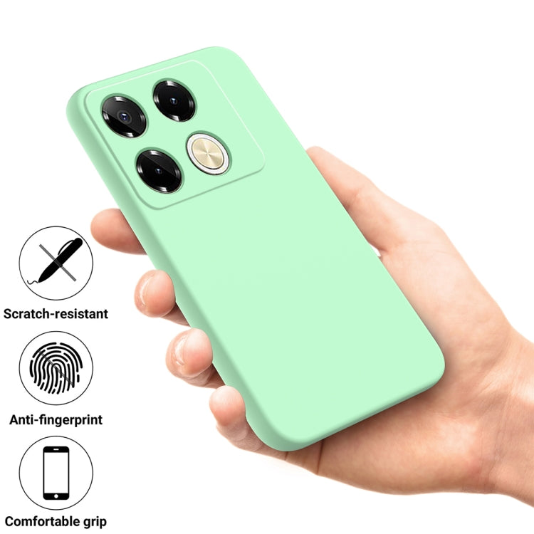 For Infinix Note 40 5G Solid Color Liquid Silicone Dropproof Full Coverage Phone Case