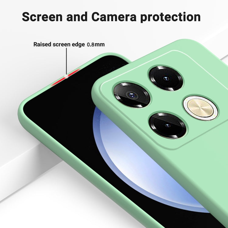 For Infinix Note 40 5G Solid Color Liquid Silicone Dropproof Full Coverage Phone Case