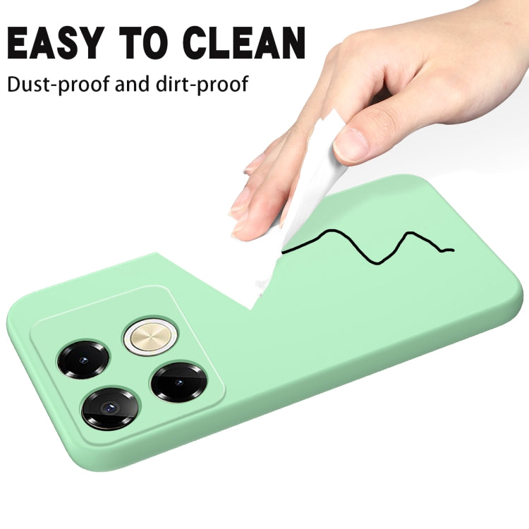 For Infinix Note 40 5G Solid Color Liquid Silicone Dropproof Full Coverage Phone Case