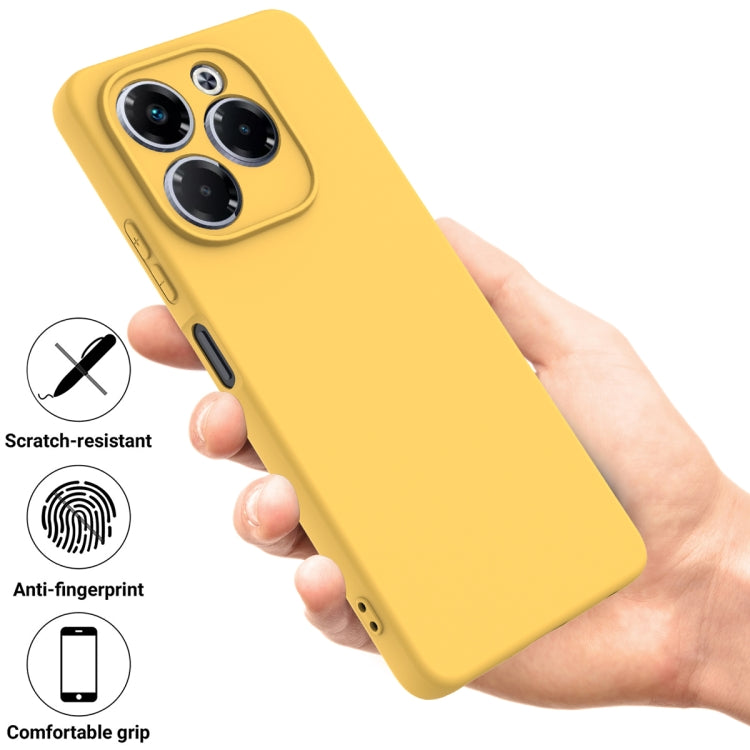 For Infinix Note 40X 5G Solid Color Liquid Silicone Dropproof Full Coverage Phone Case