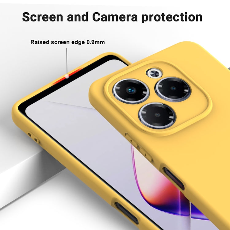For Infinix Note 40X 5G Solid Color Liquid Silicone Dropproof Full Coverage Phone Case