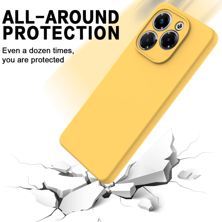 For Infinix Note 40X 5G Solid Color Liquid Silicone Dropproof Full Coverage Phone Case