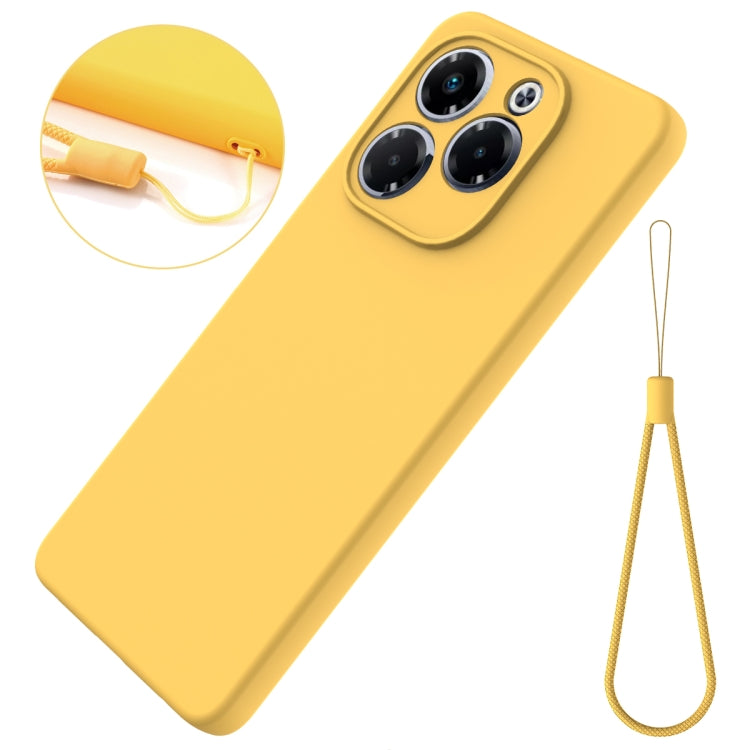 For Infinix Note 40X 5G Solid Color Liquid Silicone Dropproof Full Coverage Phone Case