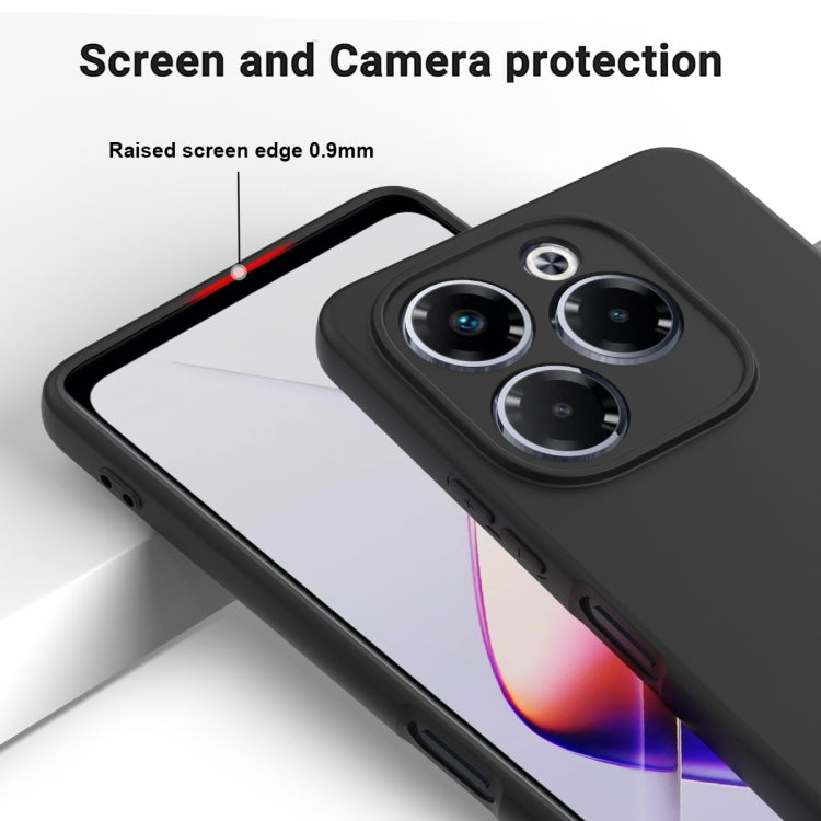 For Infinix Note 40X 5G Solid Color Liquid Silicone Dropproof Full Coverage Phone Case