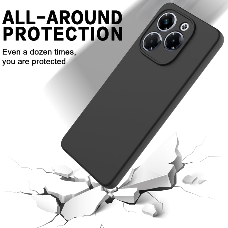 For Infinix Note 40X 5G Solid Color Liquid Silicone Dropproof Full Coverage Phone Case