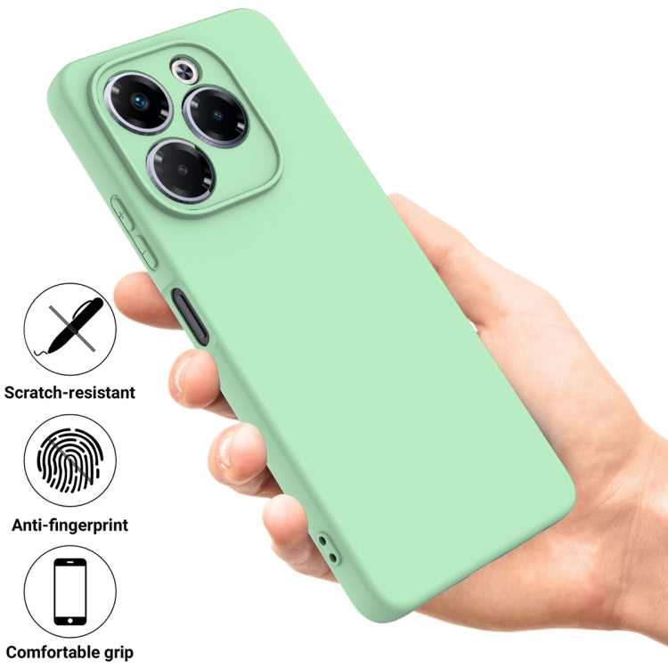 For Infinix Note 40X 5G Solid Color Liquid Silicone Dropproof Full Coverage Phone Case