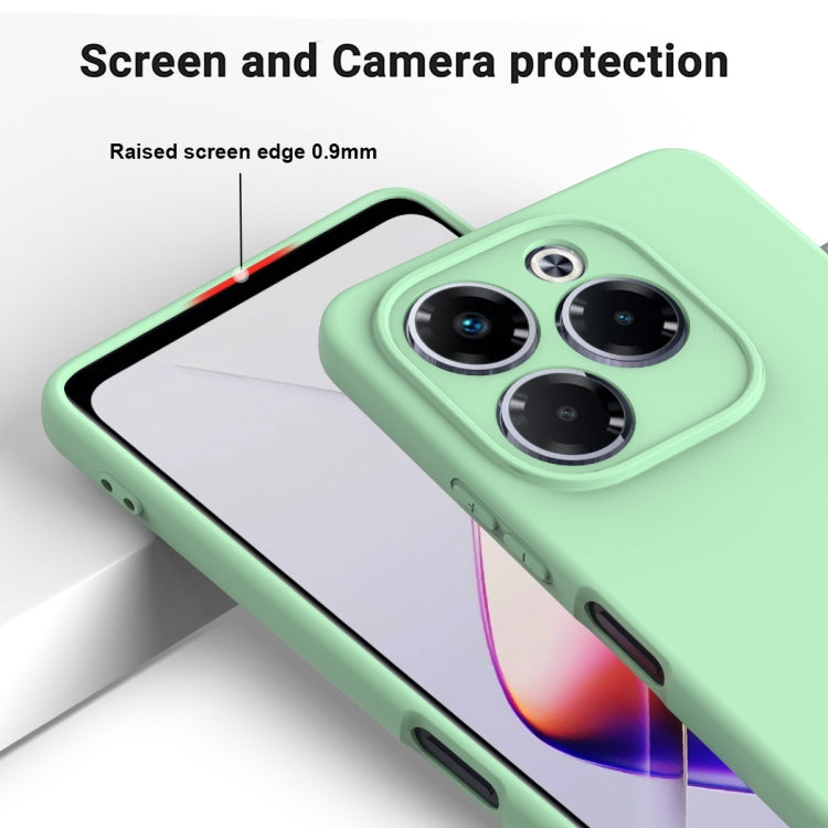 For Infinix Note 40X 5G Solid Color Liquid Silicone Dropproof Full Coverage Phone Case