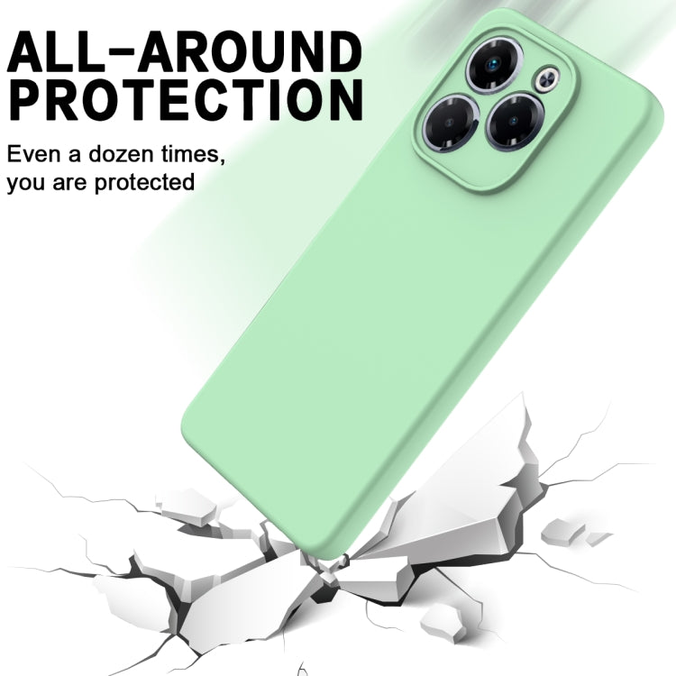 For Infinix Note 40X 5G Solid Color Liquid Silicone Dropproof Full Coverage Phone Case