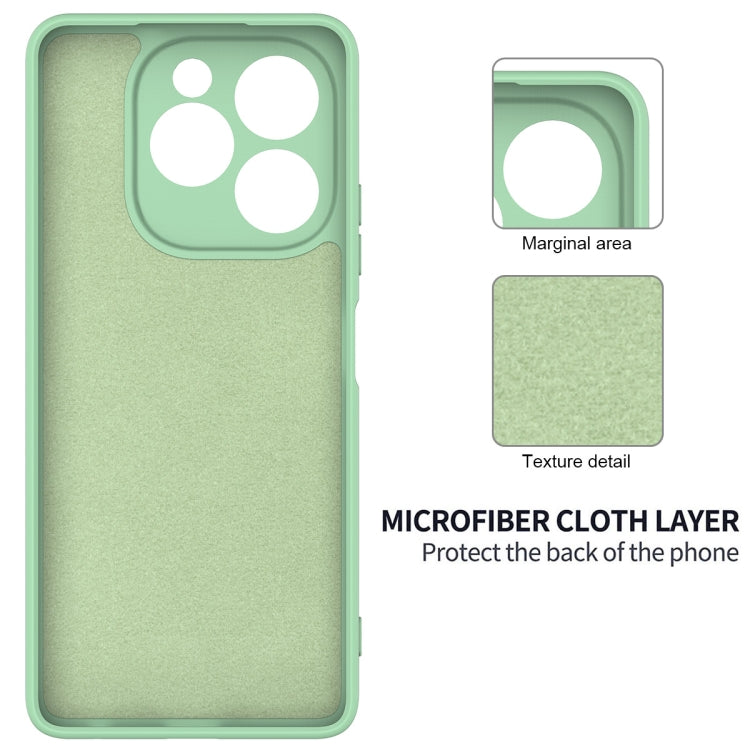 For Infinix Note 40X 5G Solid Color Liquid Silicone Dropproof Full Coverage Phone Case