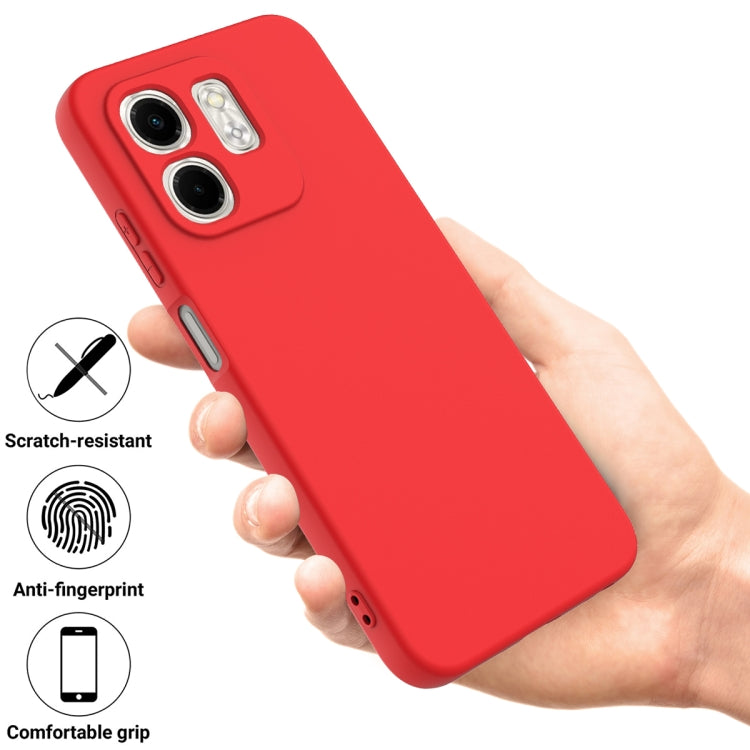 For Infinix Smart 9 Solid Color Liquid Silicone Dropproof Full Coverage Phone Case